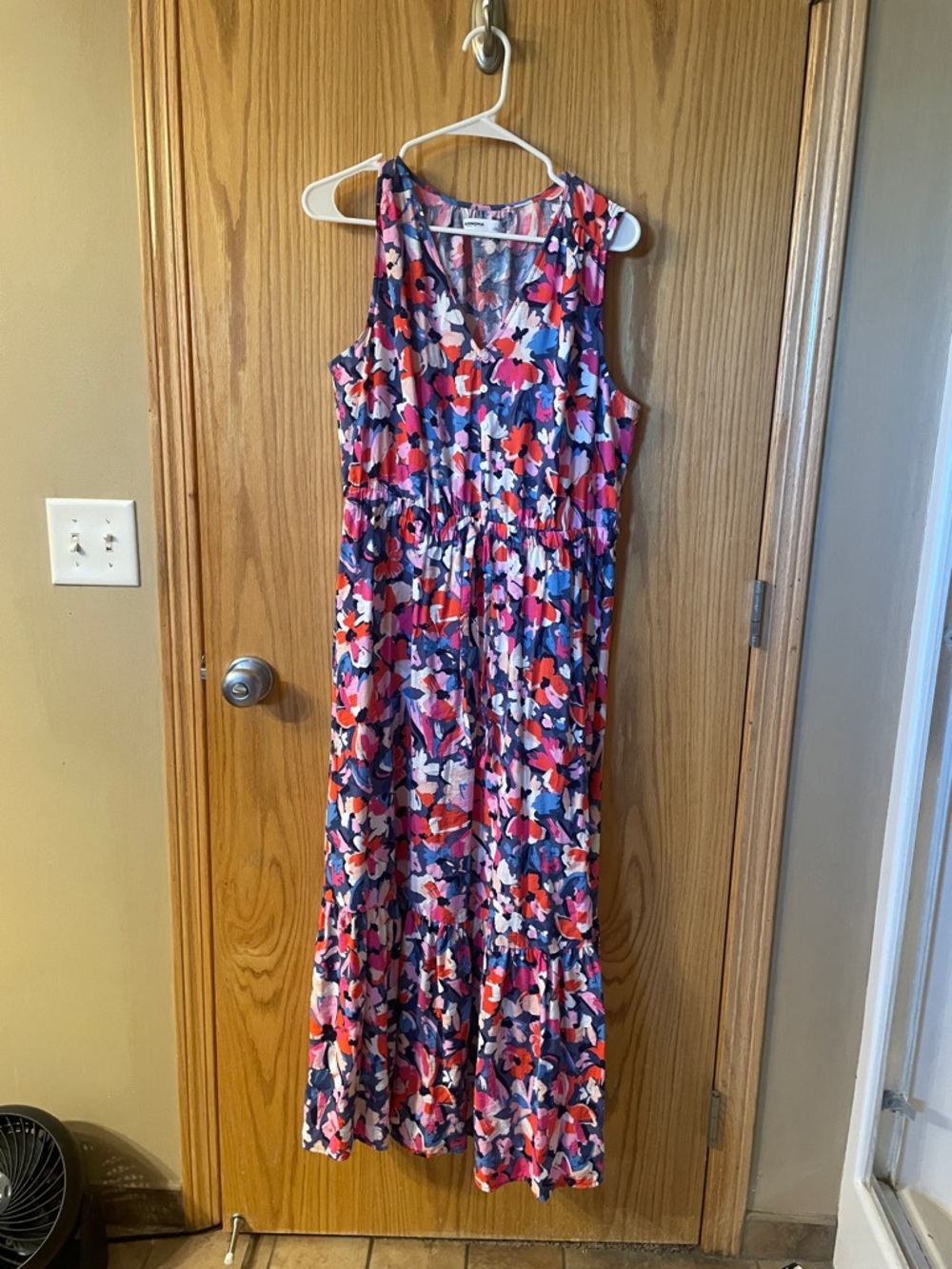 Sonoma Floral Sleeveless Maxi Dress - Pink, Navy, Coral